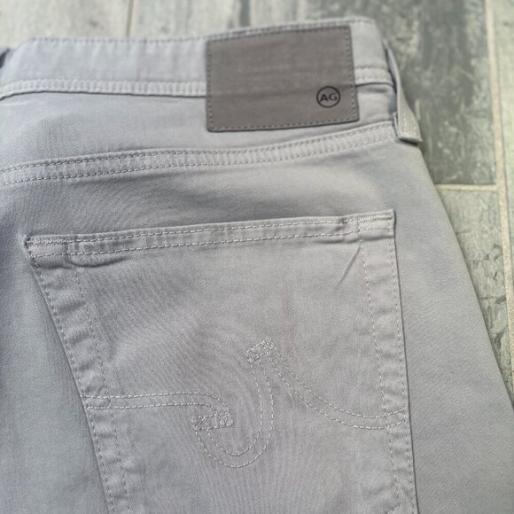 AG Adriano Goldschmied The Graduate Tailored Leg Light Gray Jeans Size 36 x 30 - Picture 4 of 7